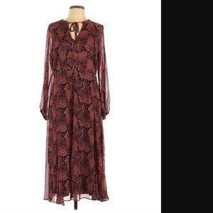 NEW Tommy Hilfiger Casual Dress Midi Paisley Dress